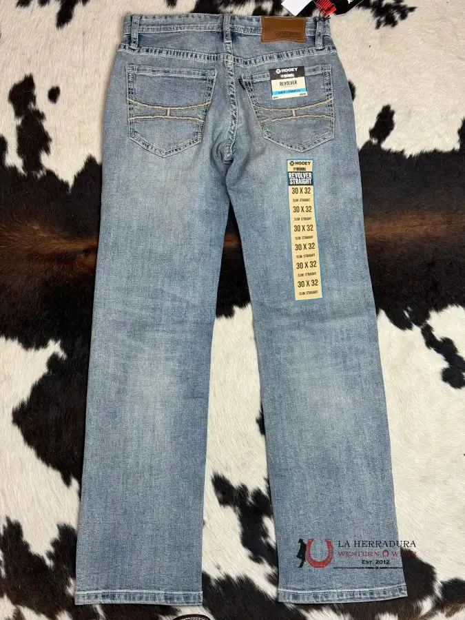 HOOEY X ROCK & ROLL JEAN REVOLVER STRAIGHT SLIM FIT STRAIGHT LEG LIGHT BLUE