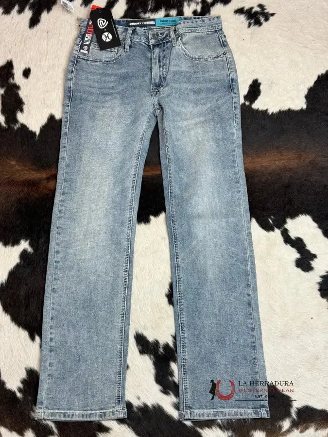 HOOEY X ROCK & ROLL JEAN REVOLVER STRAIGHT SLIM FIT STRAIGHT LEG LIGHT BLUE