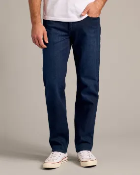Indigo Rinse Straight Authentic Denim Jeans