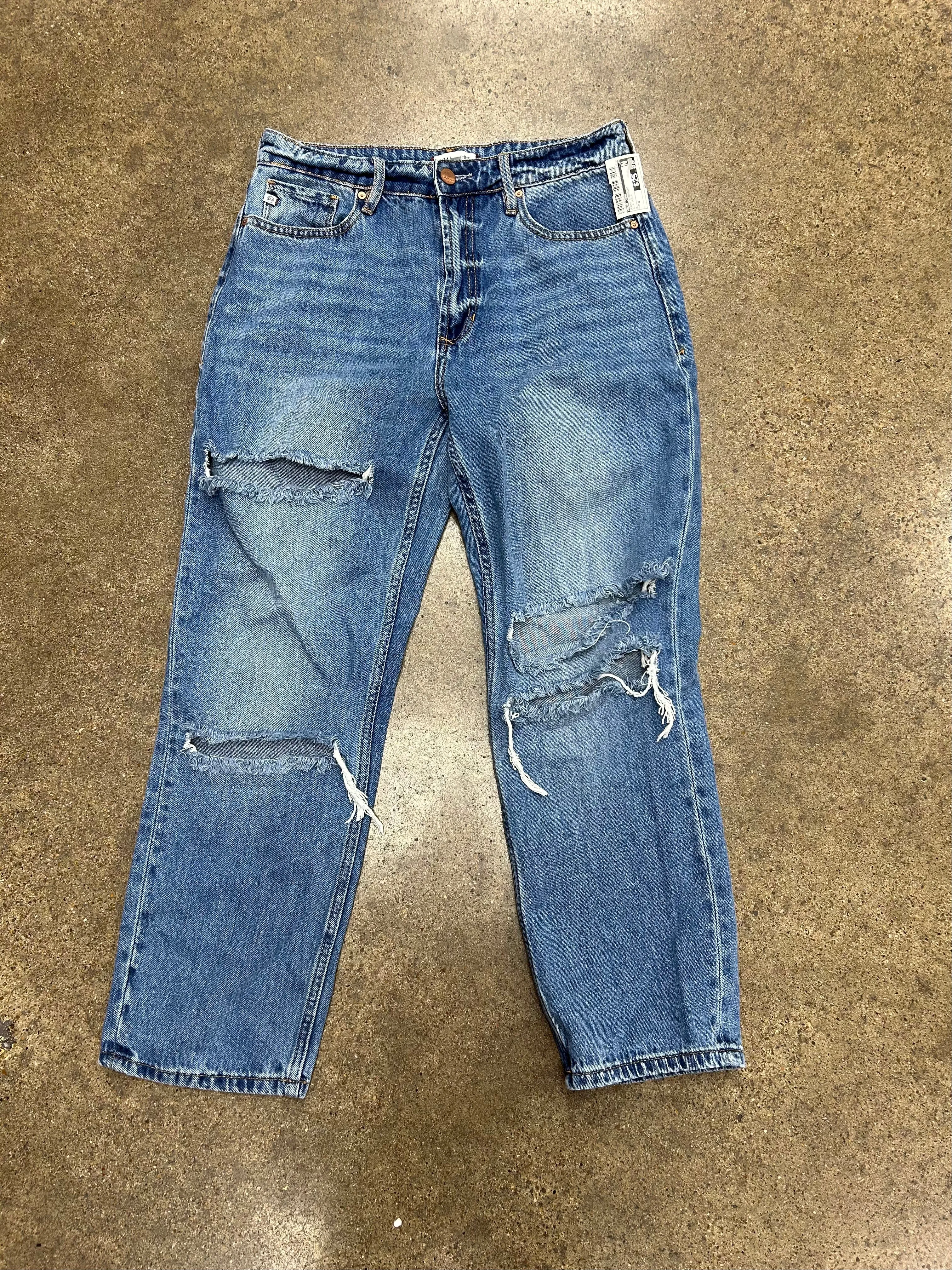 Jeans Straight By Dear John In Blue Denim, Size:4