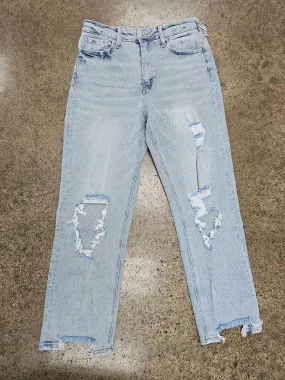 Jeans Straight By Vervet In Blue Denim, Size:6