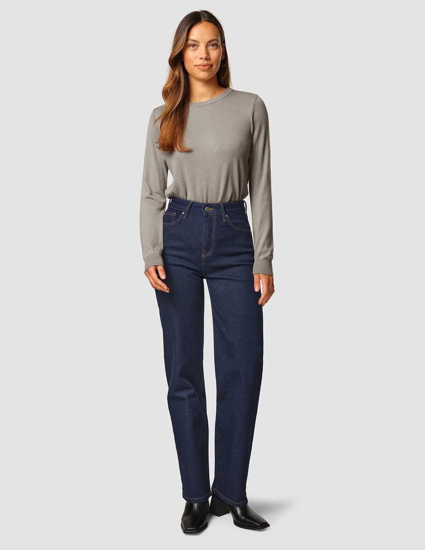 Jeans Straight Fit Dark Blue