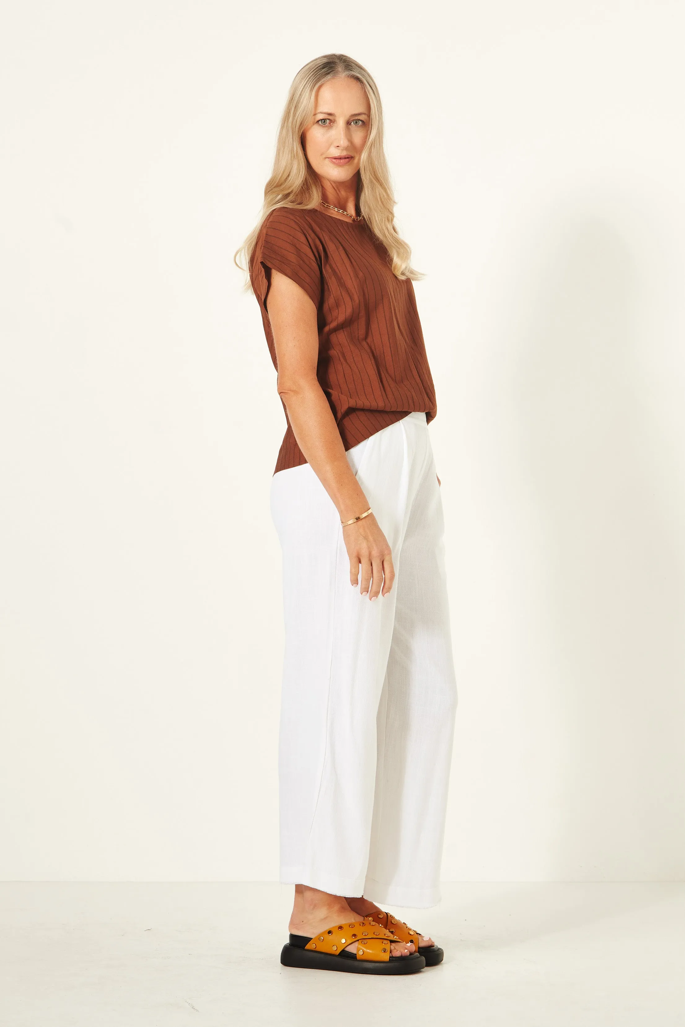 Jimena Pant - Cream - LEMON TREE