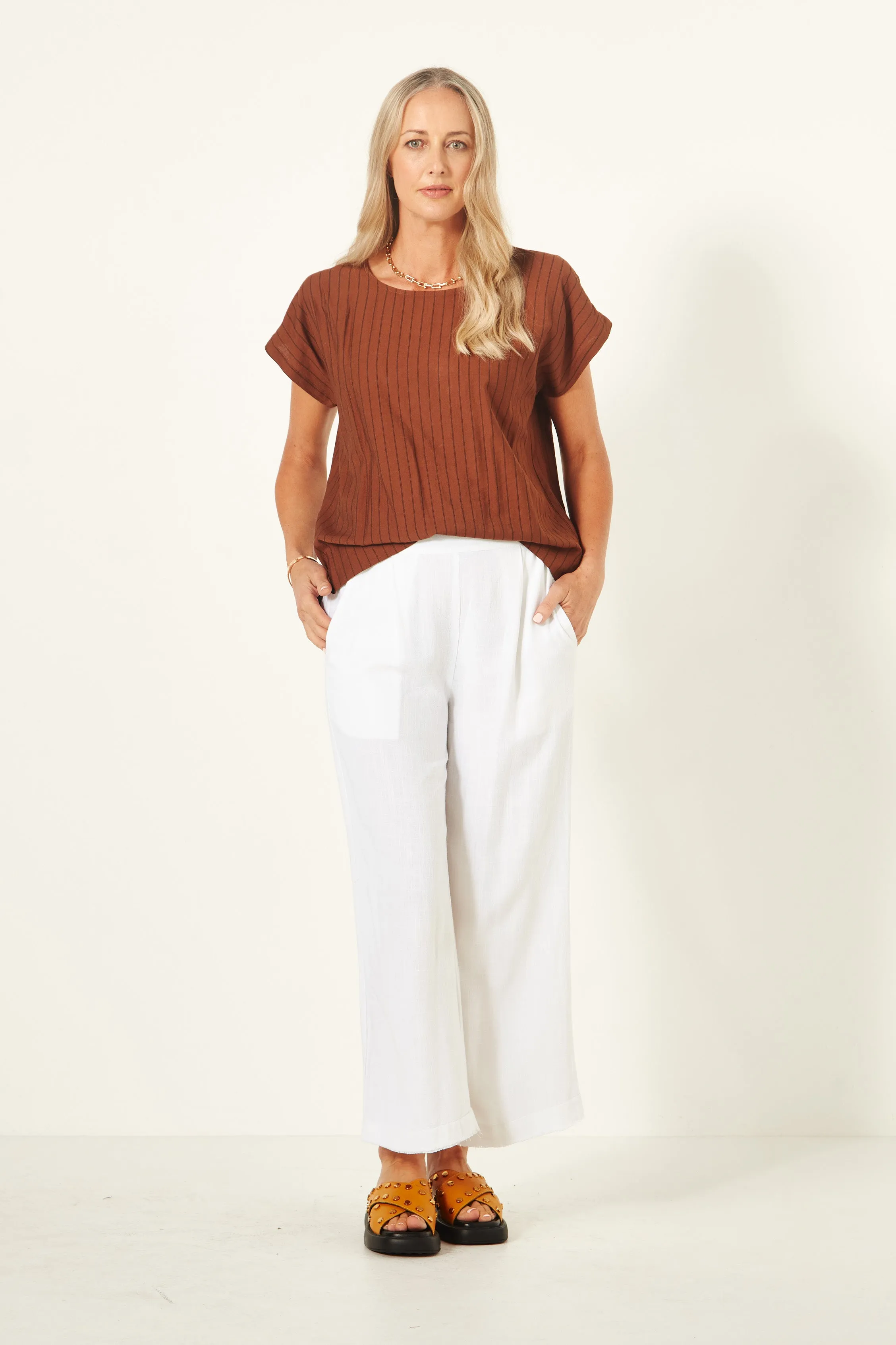 Jimena Pant - Cream - LEMON TREE