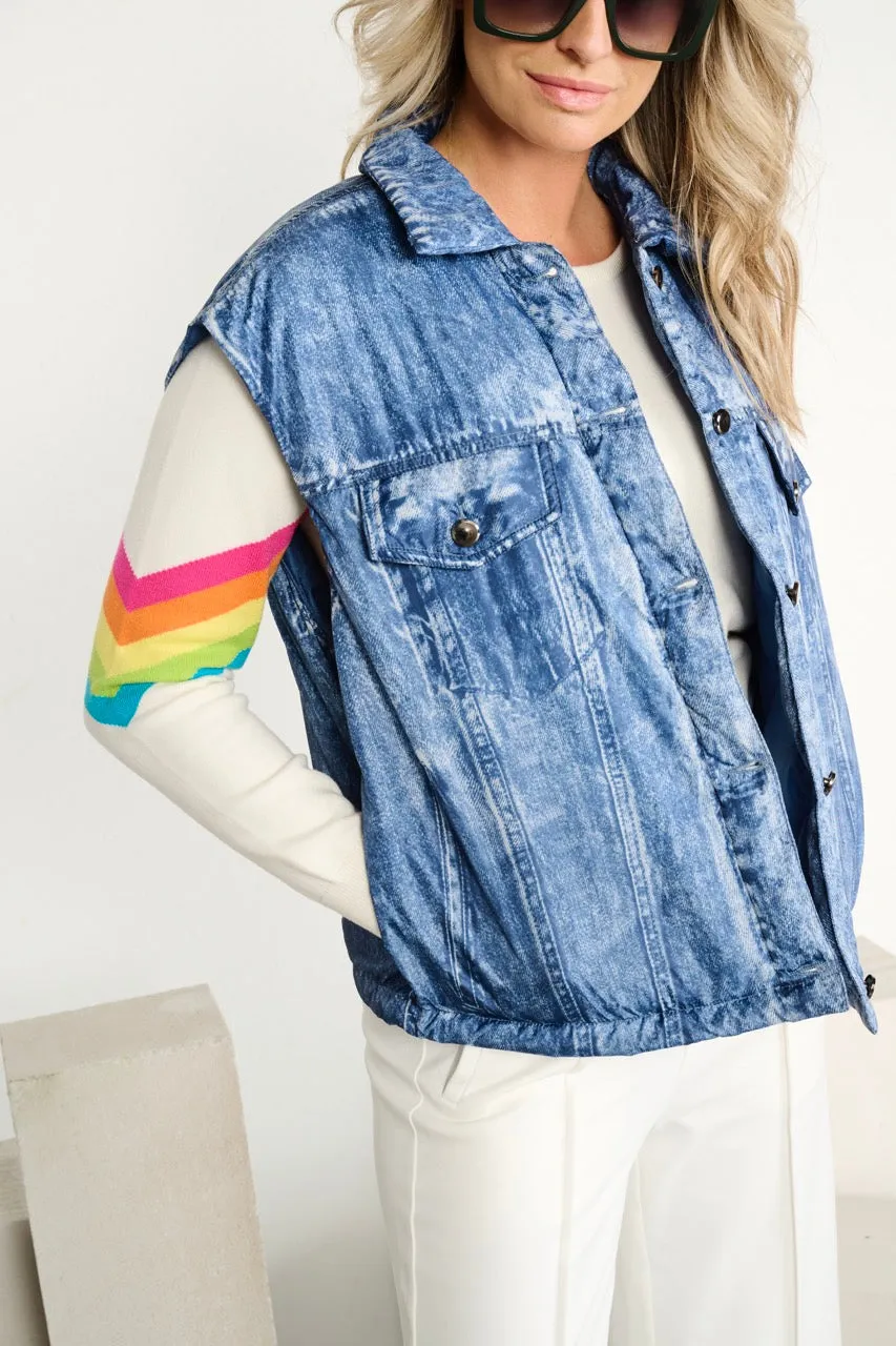 K-design - Bodywarmer in jeans look (A903Blue jeans)