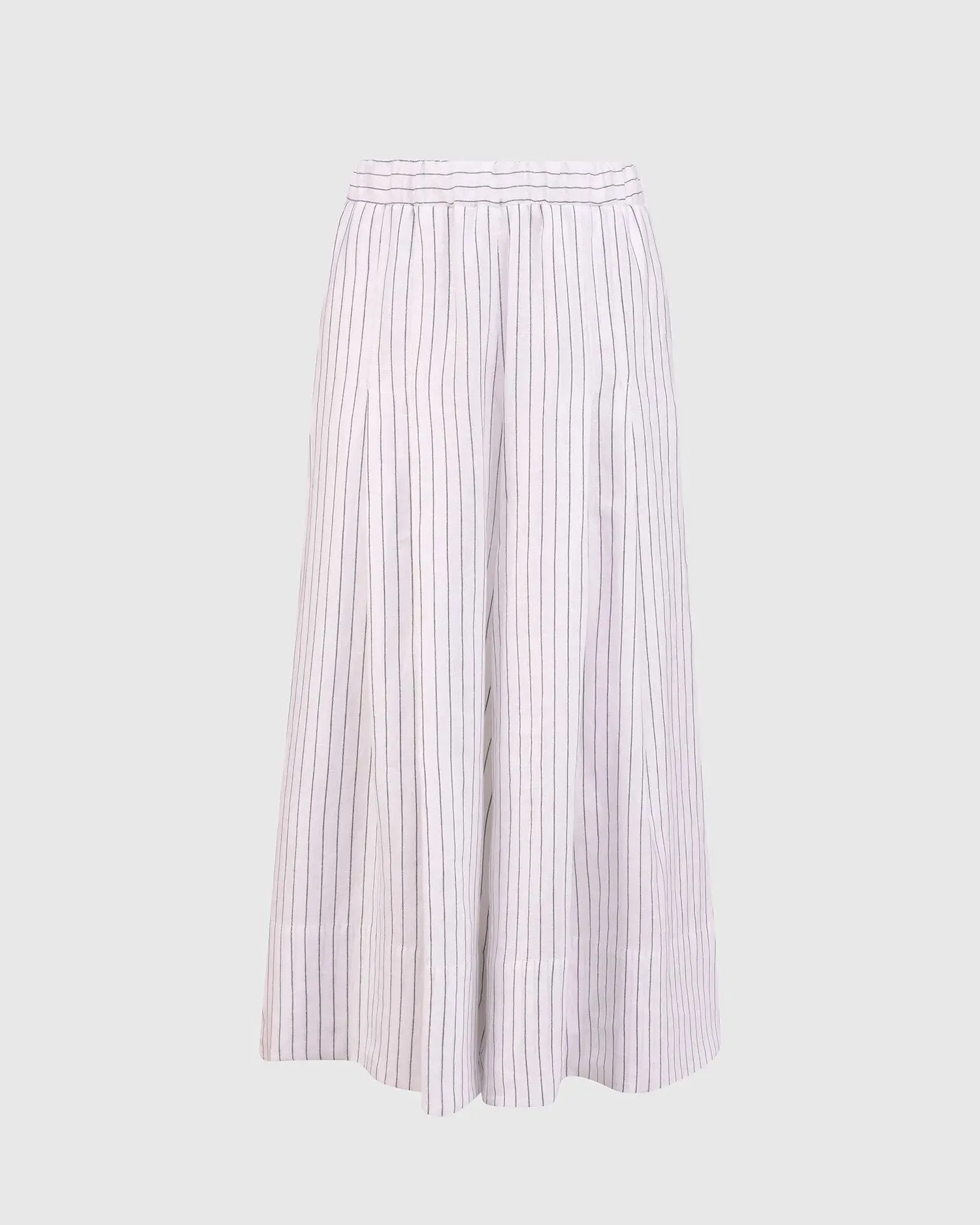 Linea Palazzo Crop Pants, White