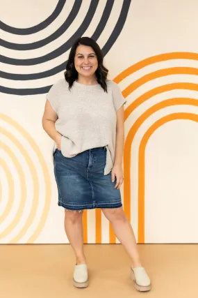 Look No More Denim Mini Skirt
