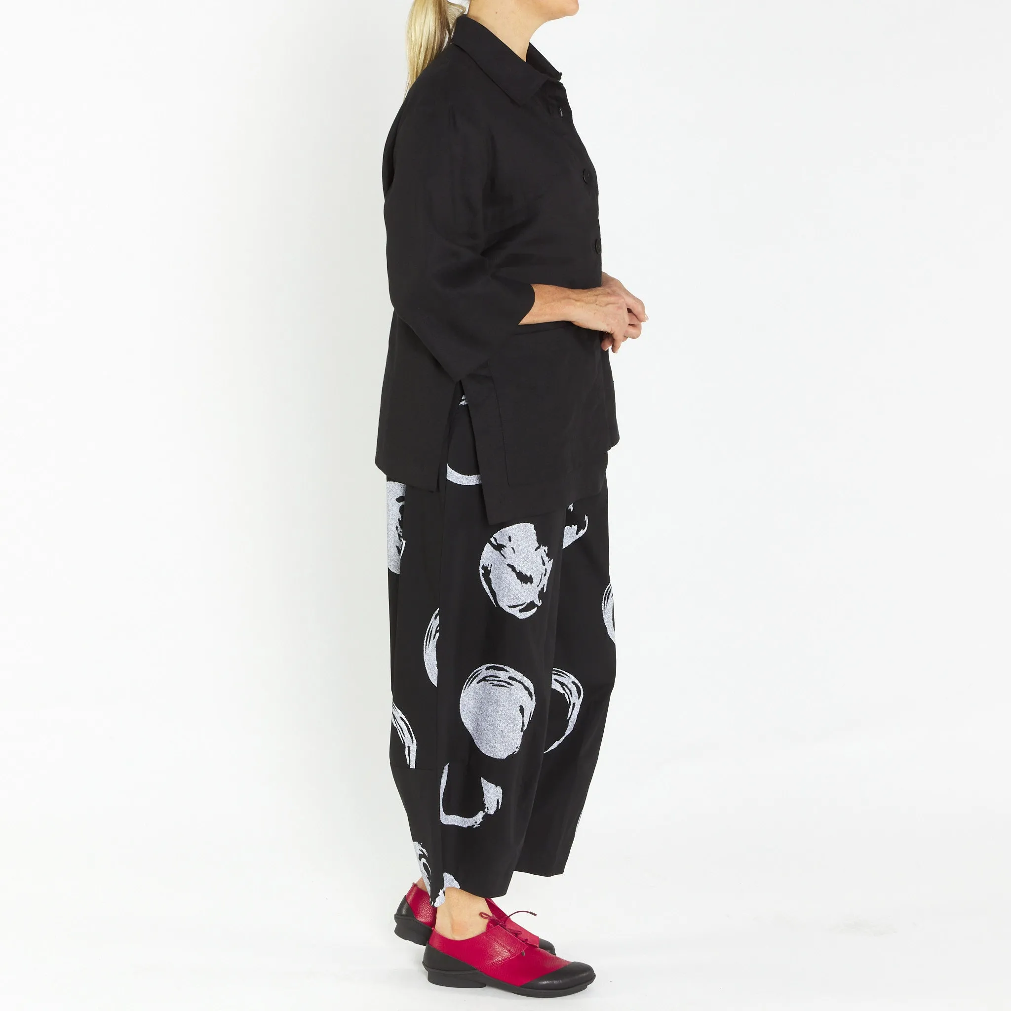 Lucy Black Linen Jacket