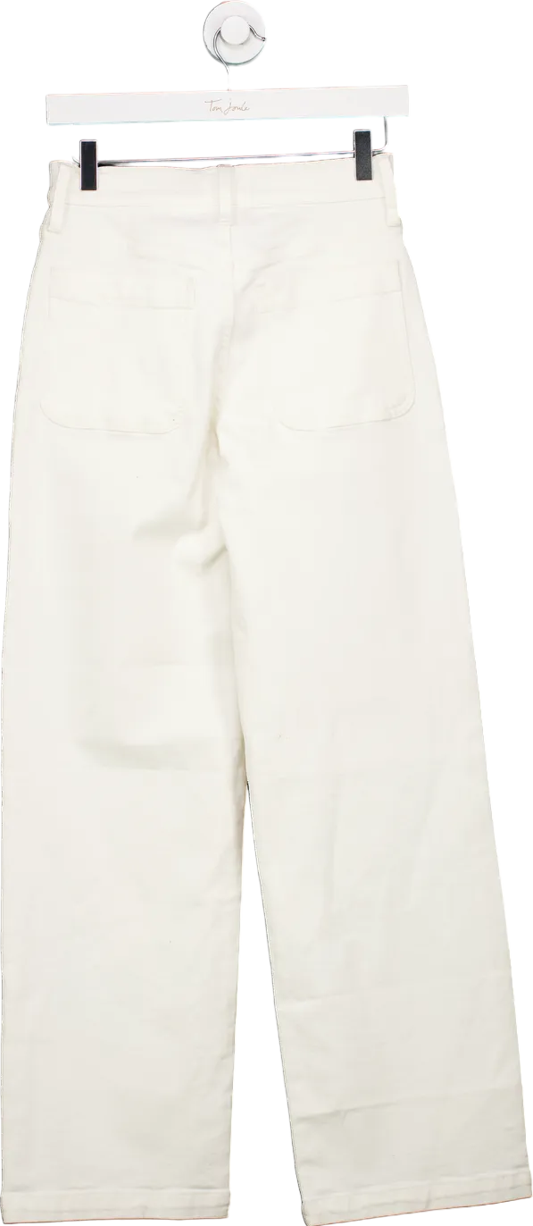 Madewell White The Perfect Vintage Wide-Leg Jean UK 25