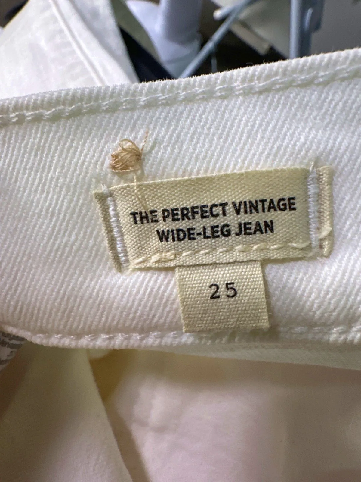 Madewell White The Perfect Vintage Wide-Leg Jean UK 25