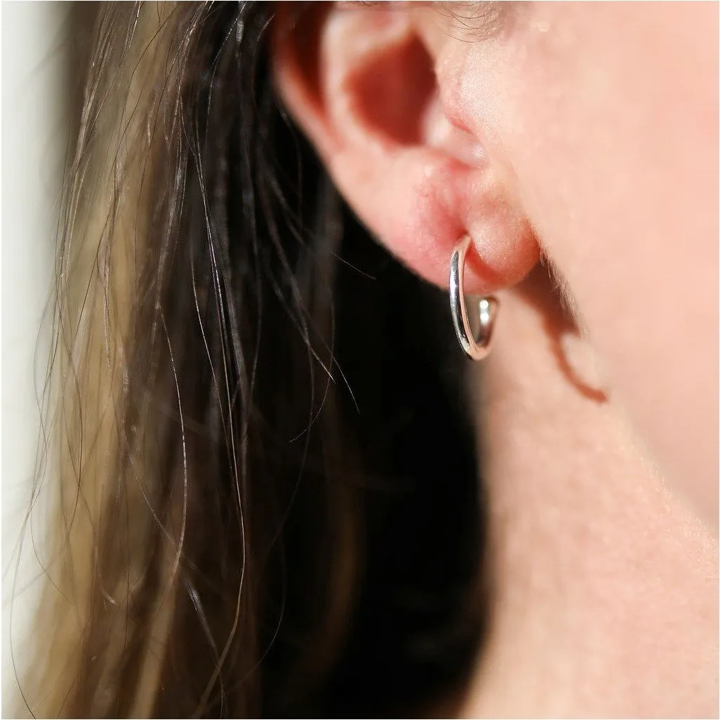 Manhattan Sterling Silver Hoop Earrings