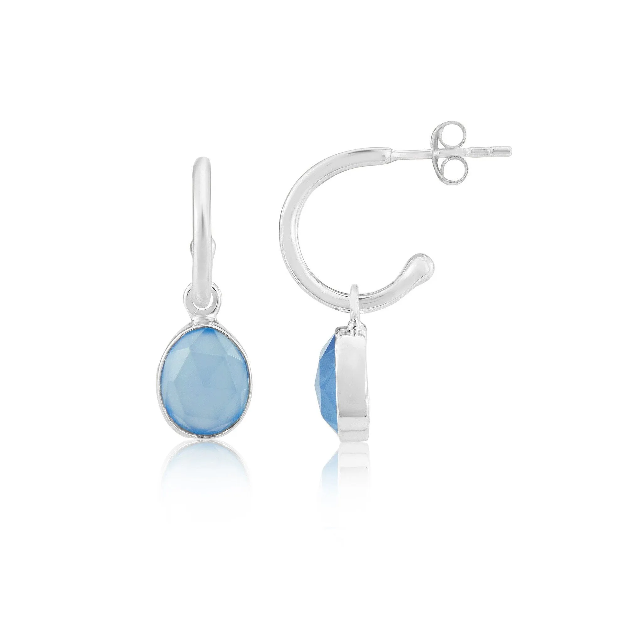 Manhattan Sterling Silver Hoop Earrings