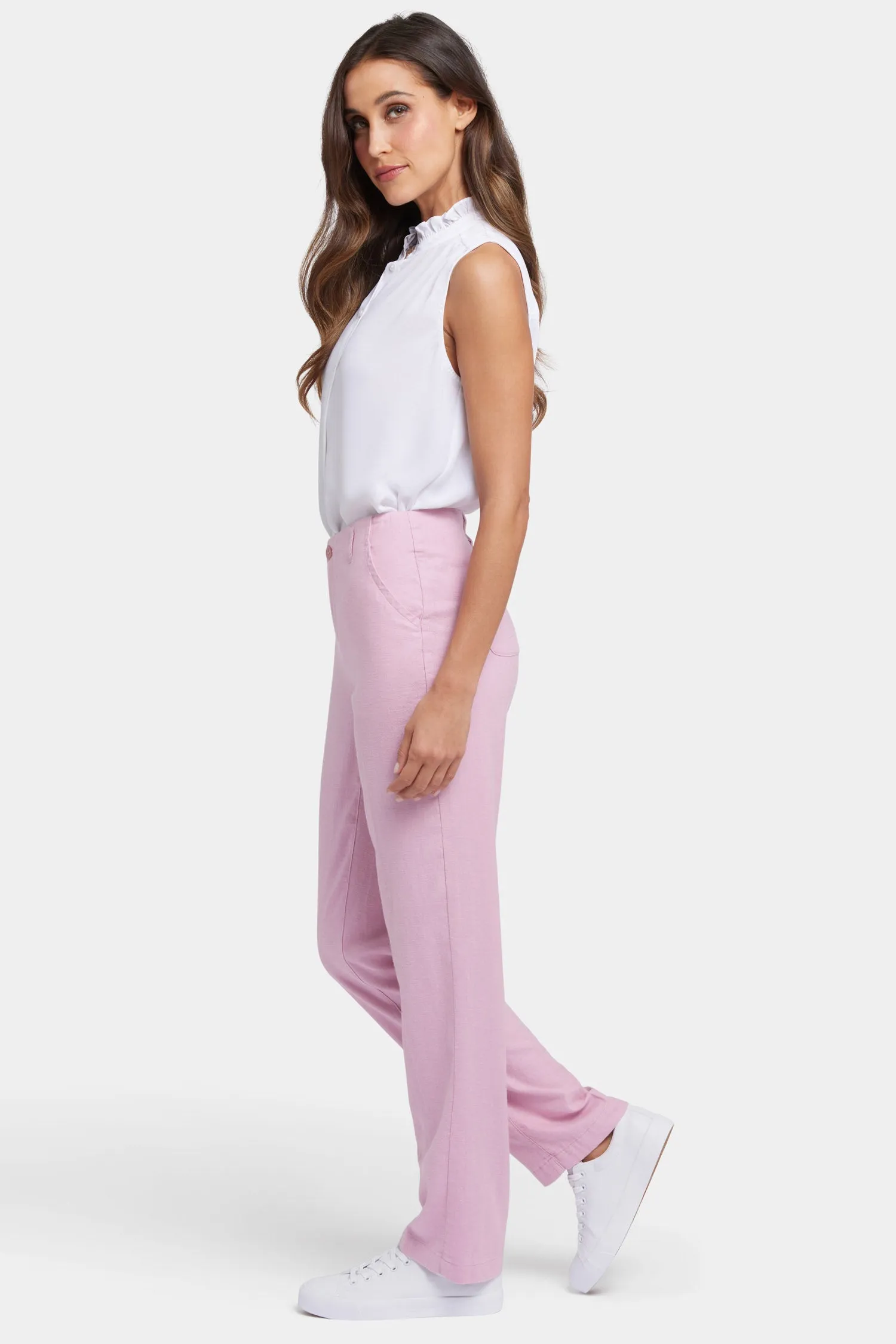 Marilyn Straight Pants - Pink Nectar