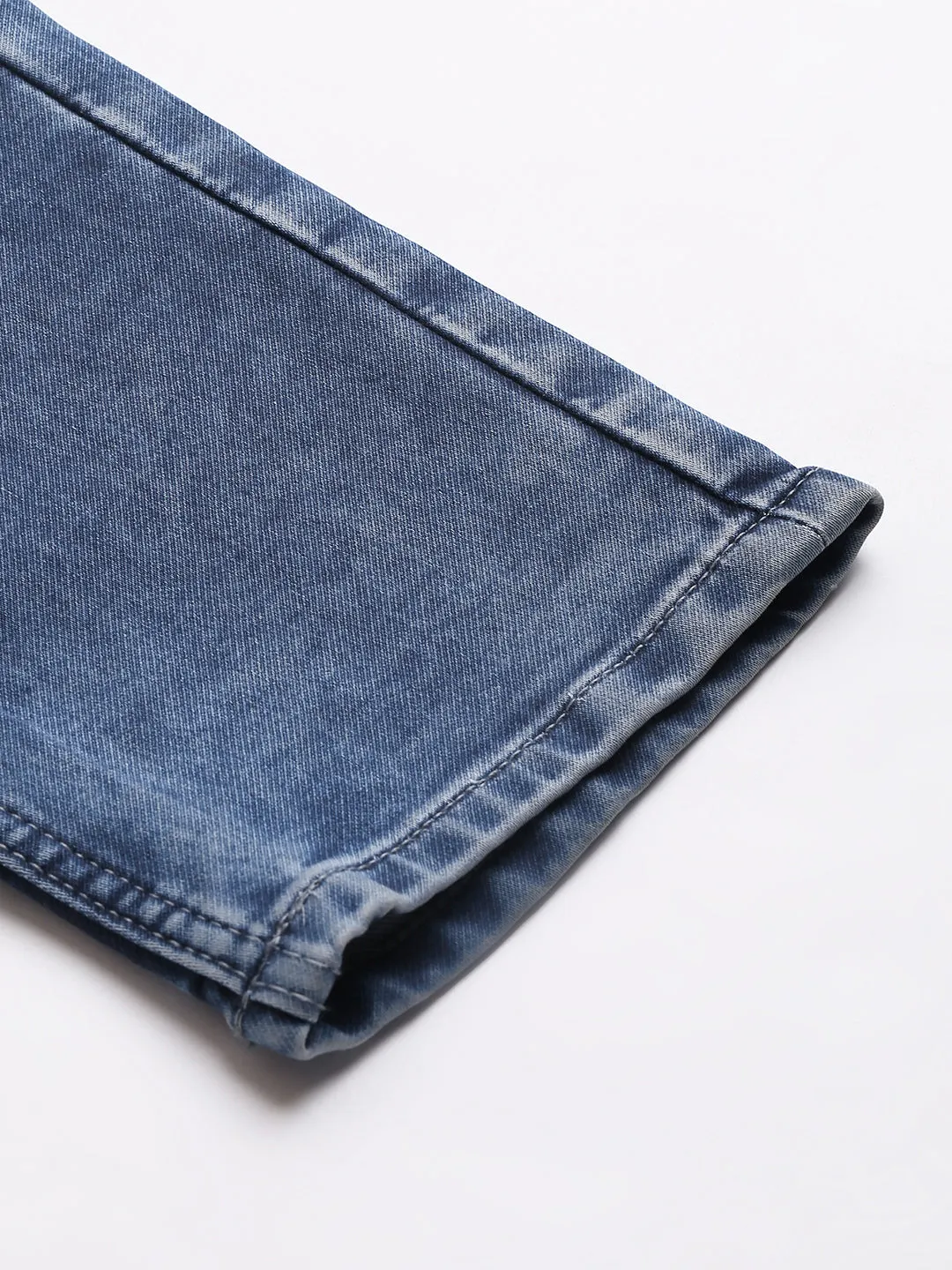 Men Mid Blue Slim Fit Mid Rise Clean Look Stretchable Jeans