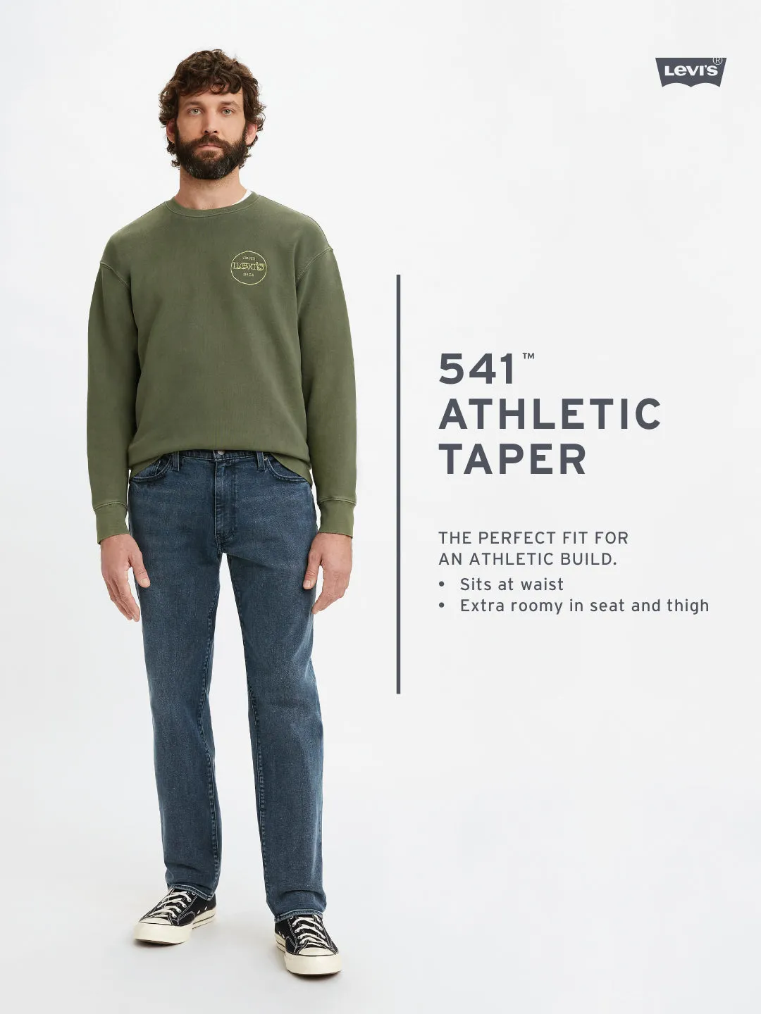 Men's 541 Tapered Fit Blue Jeans