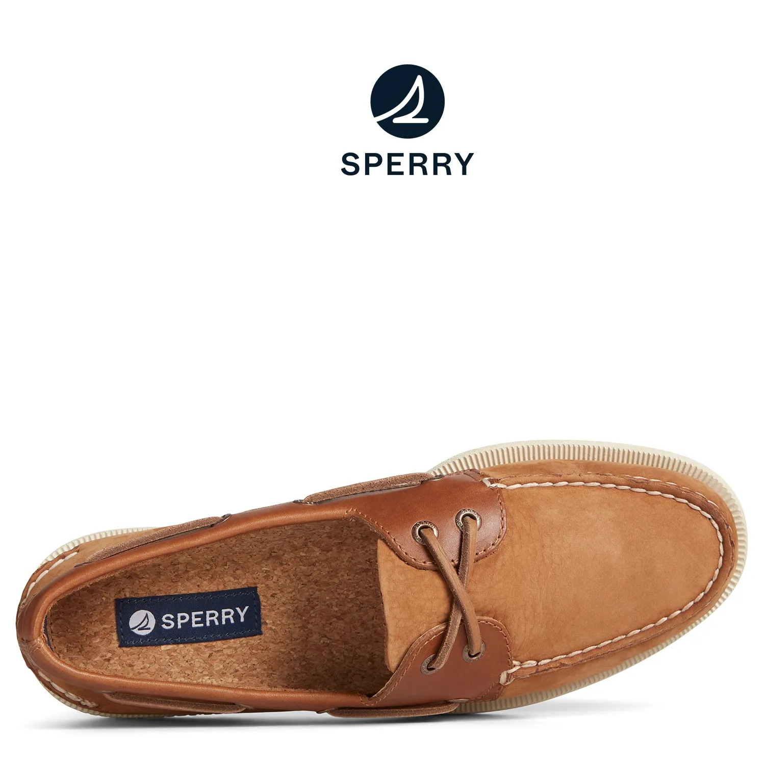 Men's Authentic Original™ Nubuck Boat Shoe Tan (STS25723)