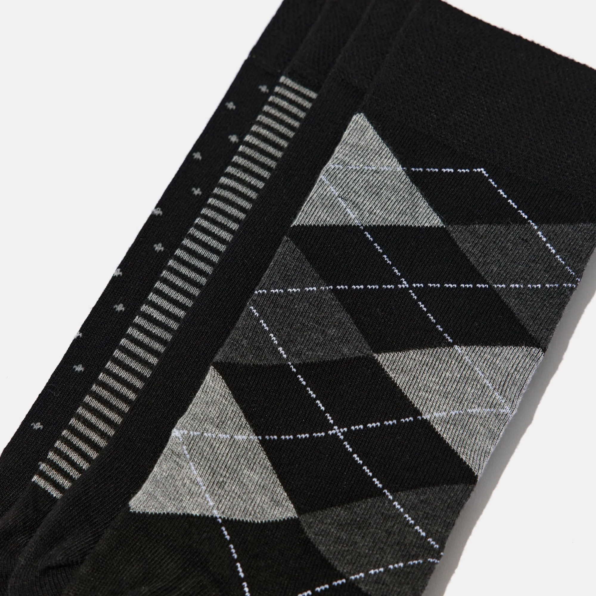 Men’s Bamboo Dress Socks - 5 Pairs, Assorted Pattern Mix Design