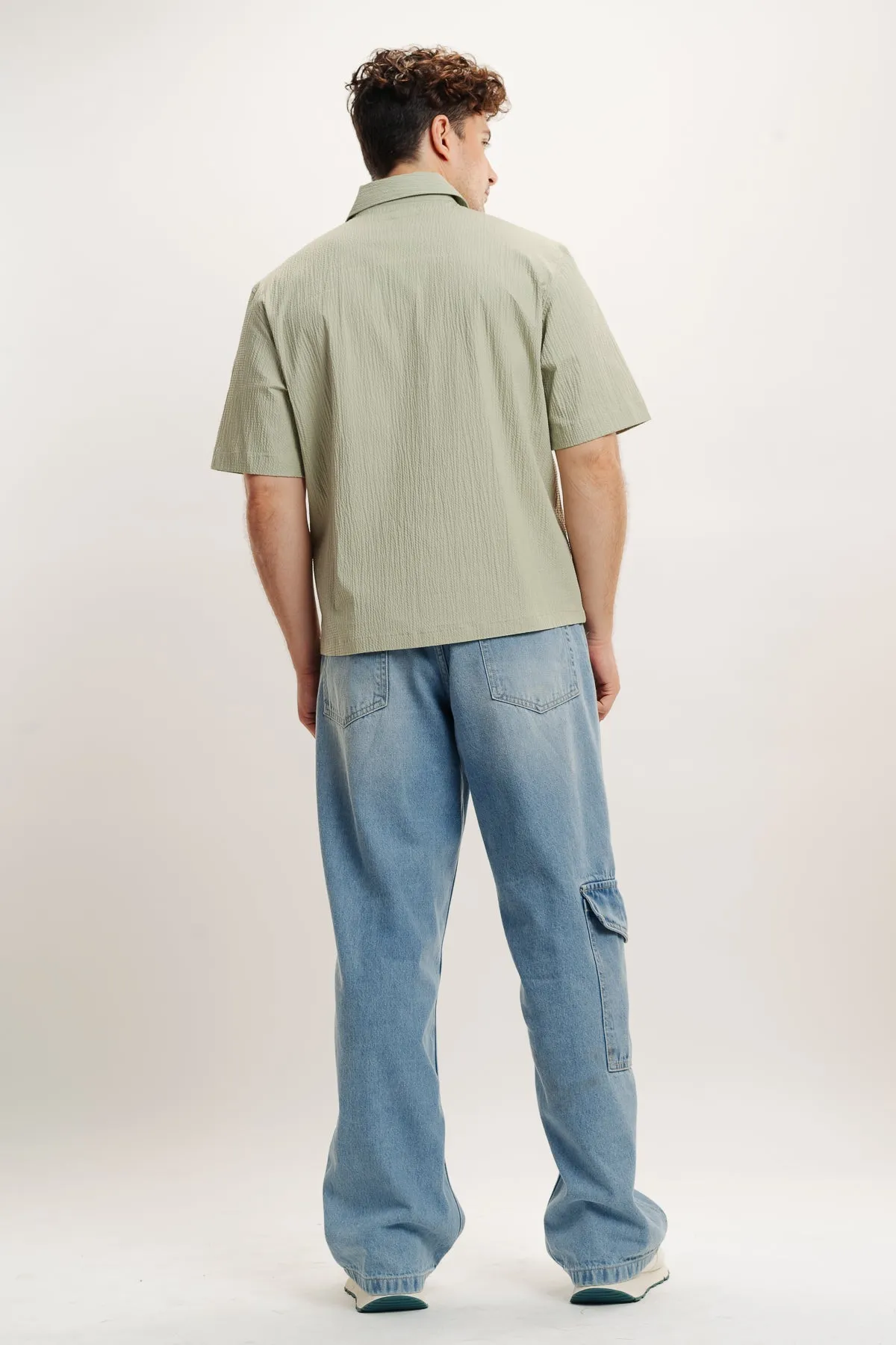 Men's Mid Blue Relaxed Jeans