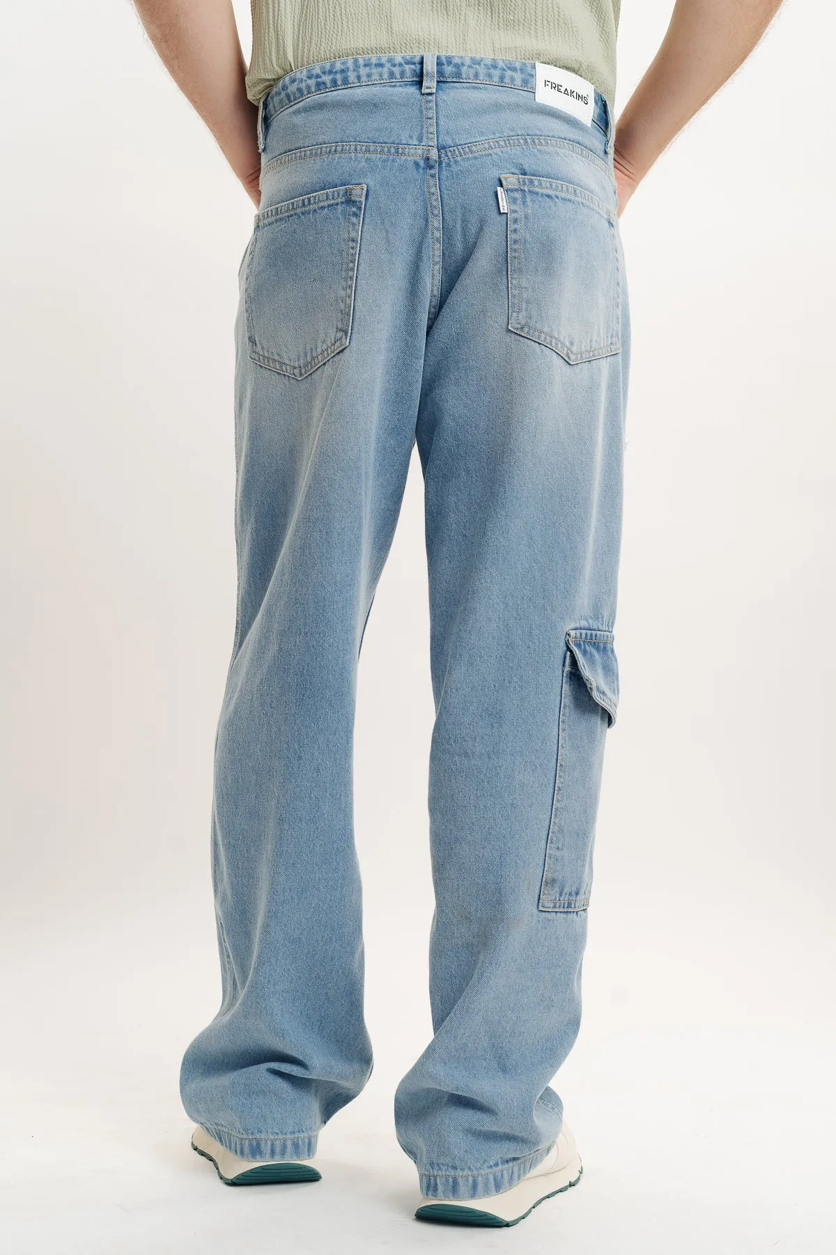 Men's Mid Blue Relaxed Jeans