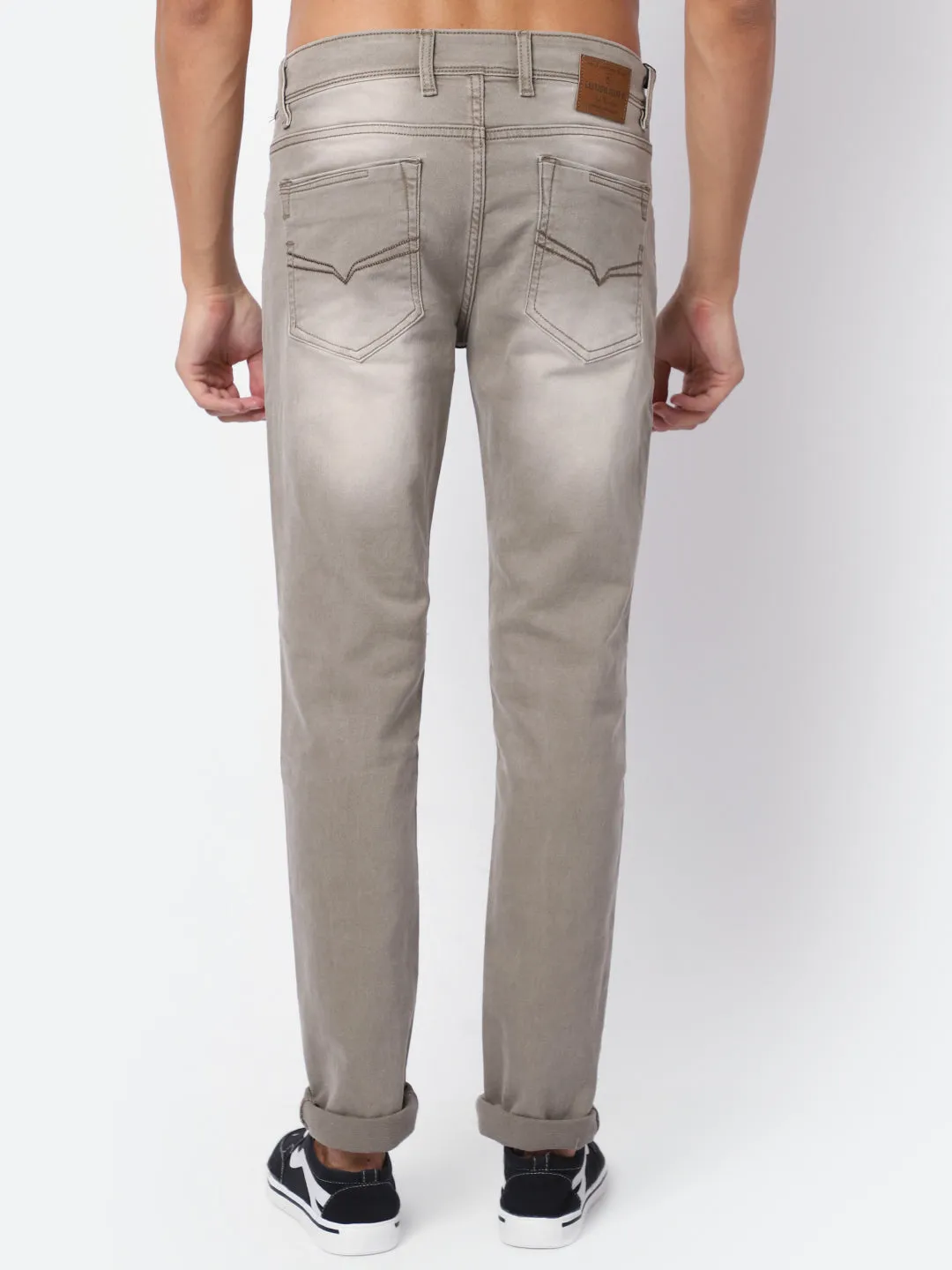 Men's Ultra Narrow fit Medium Fade Beige  Jeans