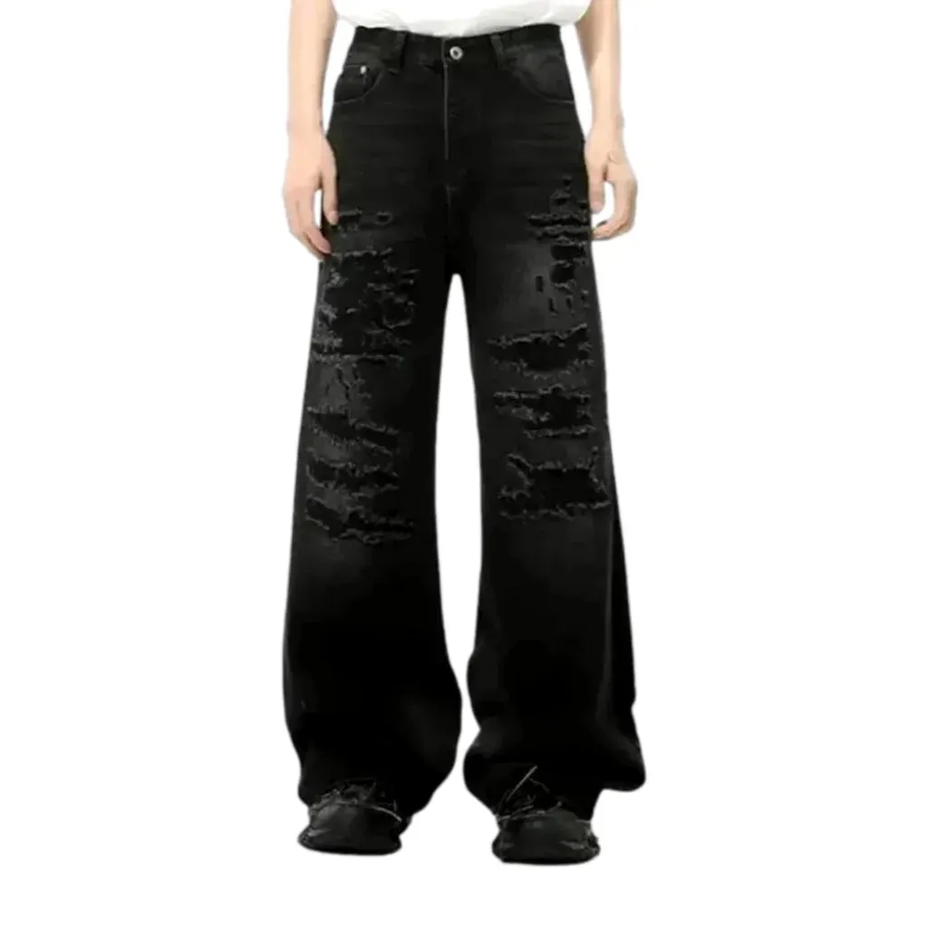 Mid rise fashionable men's jeans