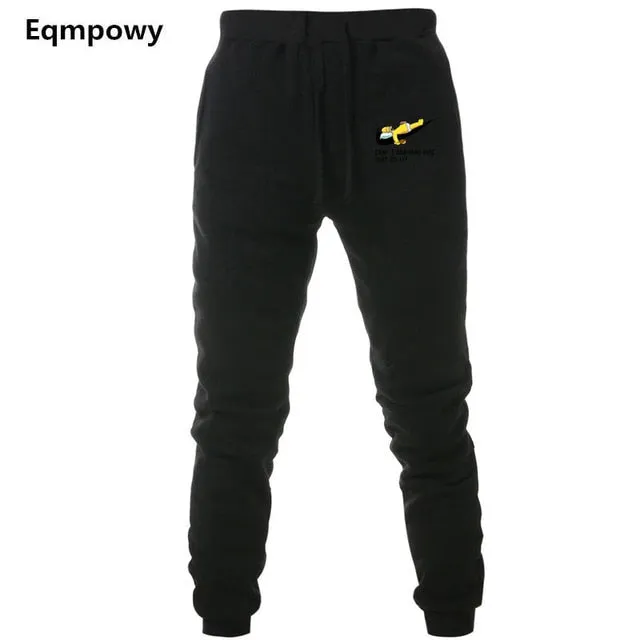 New Jogger JUST BREAK IT Pants Men Fitness Bodybuilding Gyms Pants For Runners Man Workout sportswear Sweatpants Sweat Trousers