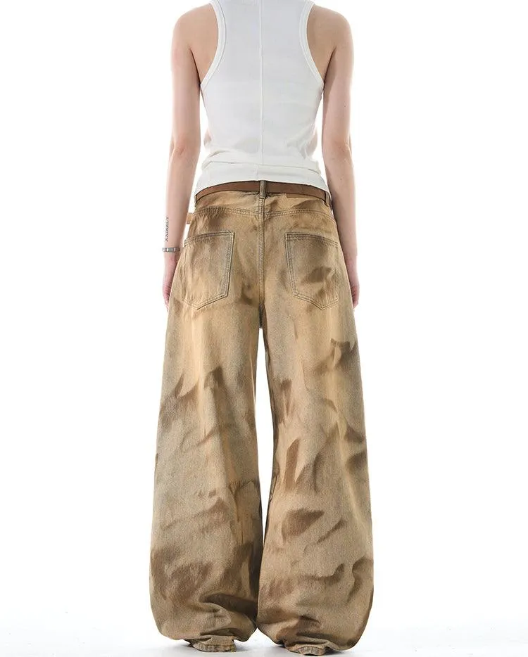 ÉNIGME DYED BAGGY JEANS