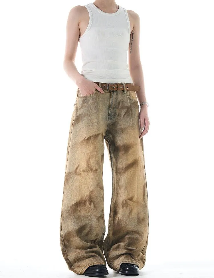 ÉNIGME DYED BAGGY JEANS