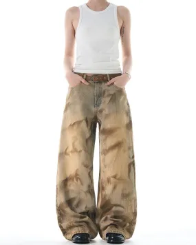 ÉNIGME DYED BAGGY JEANS