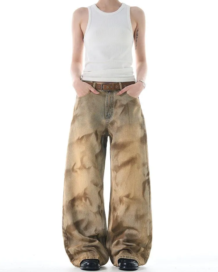 ÉNIGME DYED BAGGY JEANS