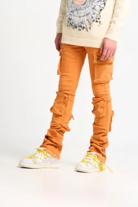 PHEELINGS "NEVER LOOK BACK" CARGO STACK DENIM (DARK ORANGE)