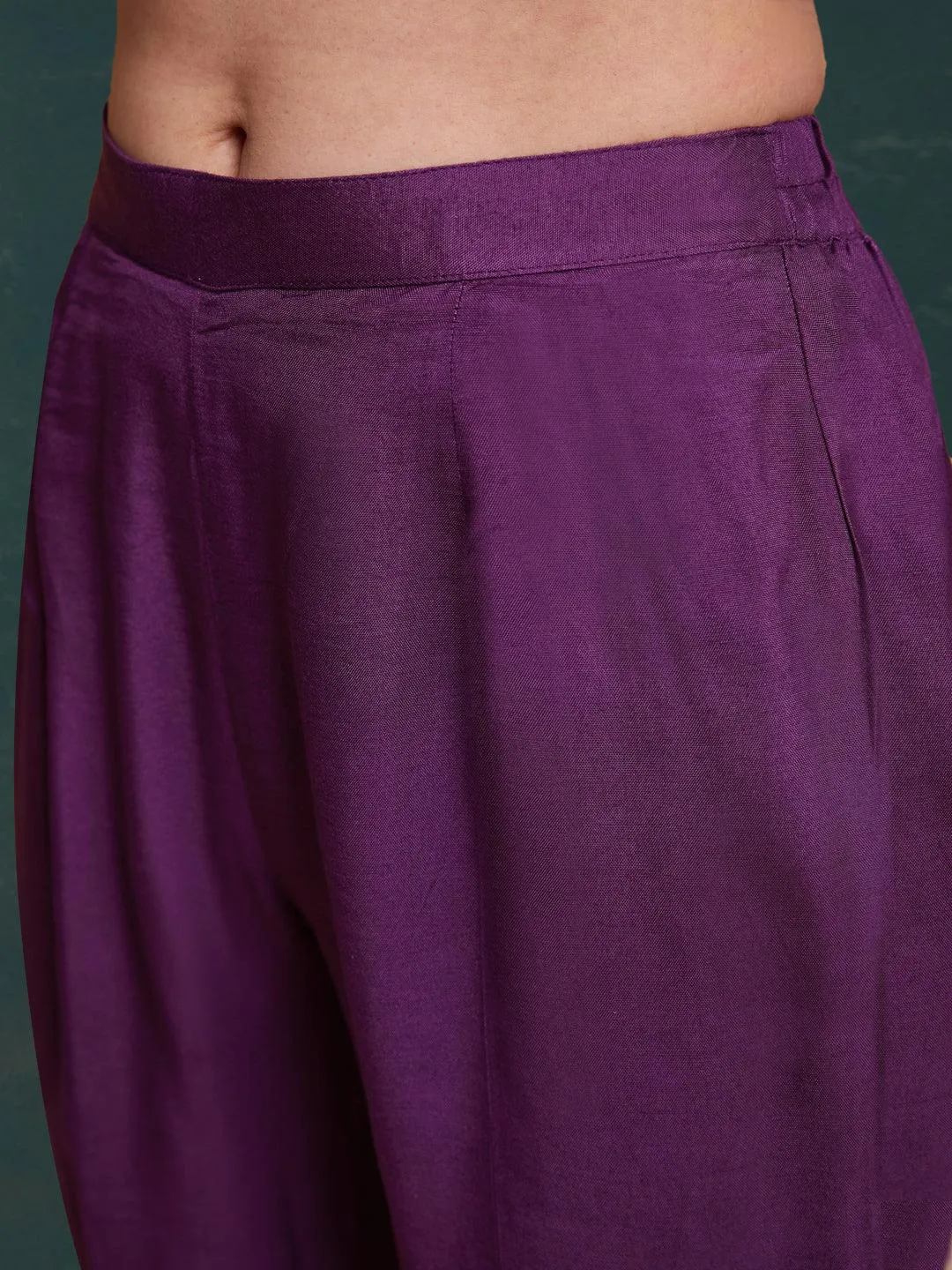 Purple bandhani pattern anarkali suit