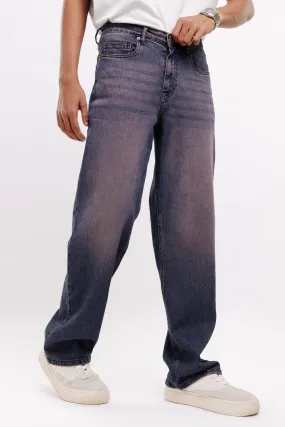 Purple Vortex Straight Jeans