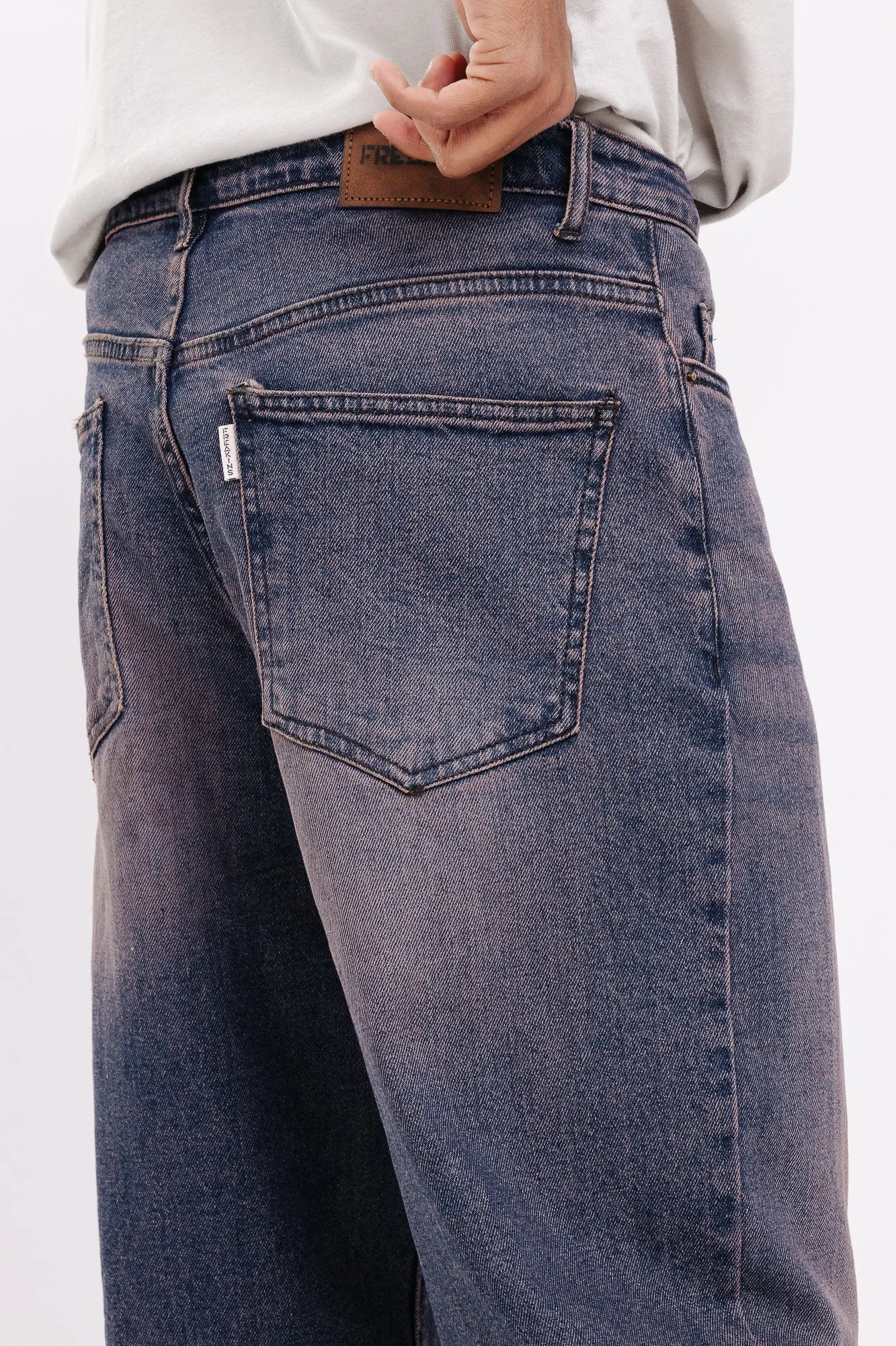 Purple Vortex Straight Jeans