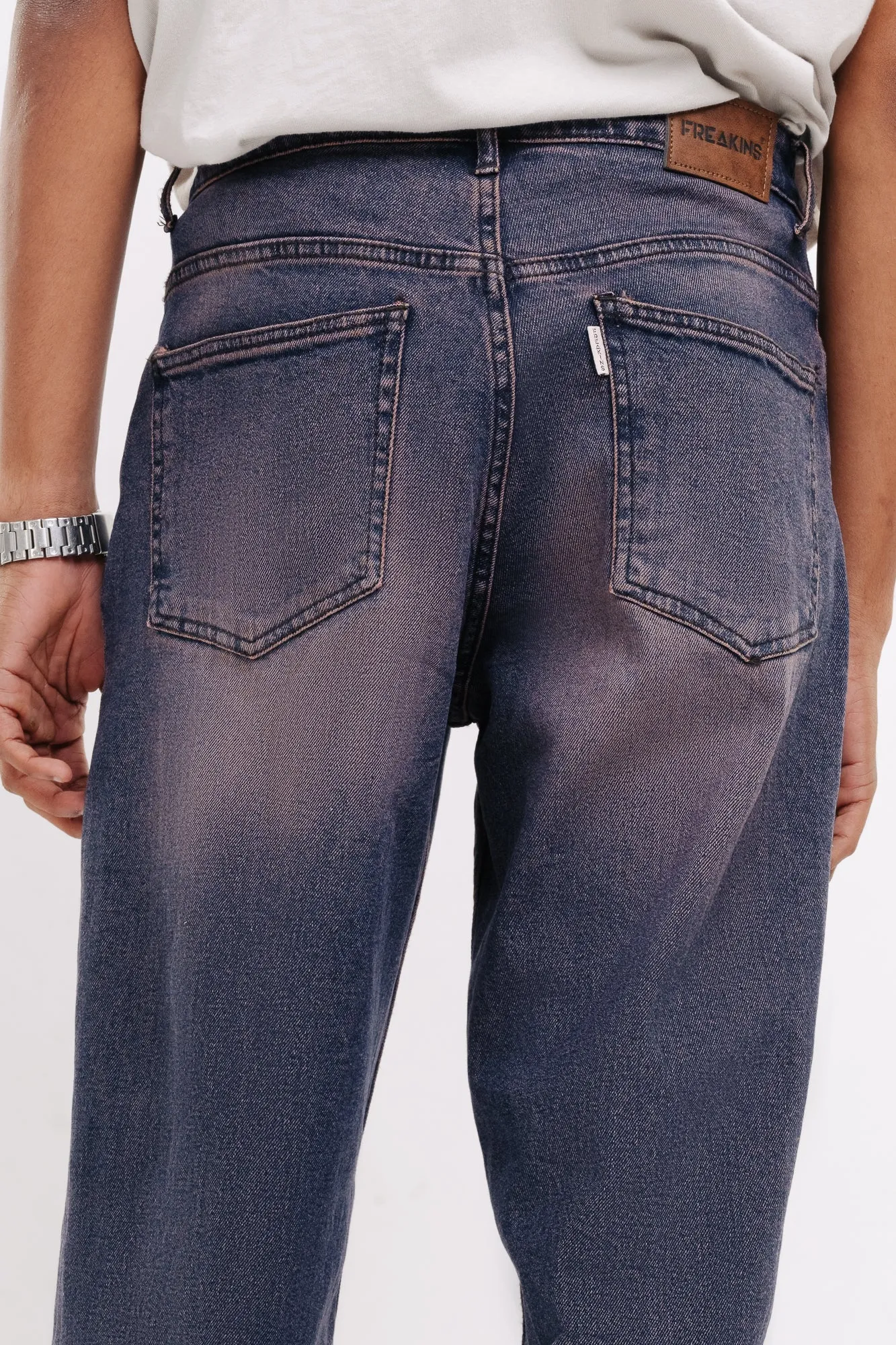 Purple Vortex Straight Jeans