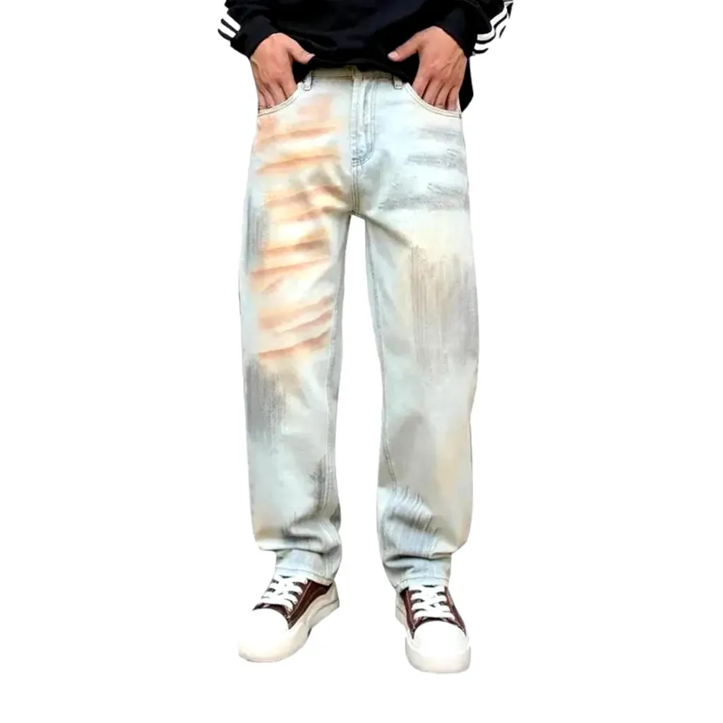 Ragged fit men's jeans