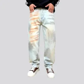 Ragged fit men's jeans