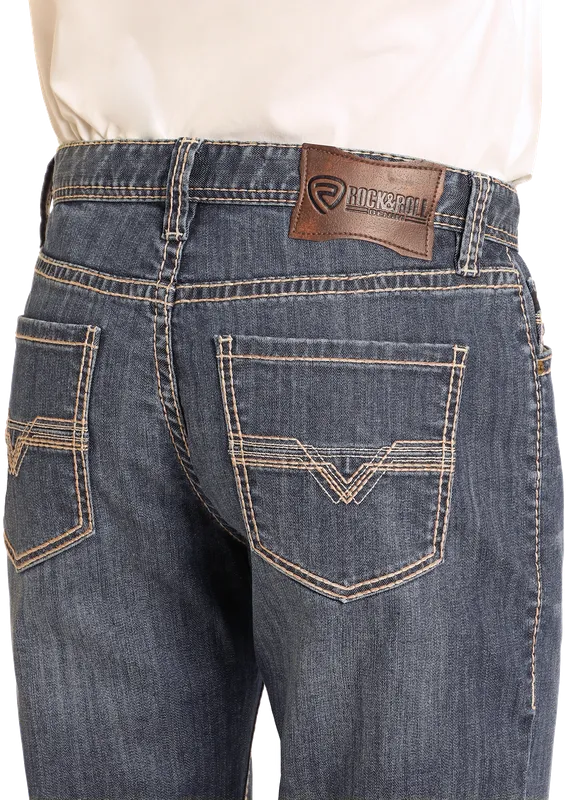 ROCK & ROLL DOUBLE BARREL RELAXED STACKABLE BOOT CUT JEAN