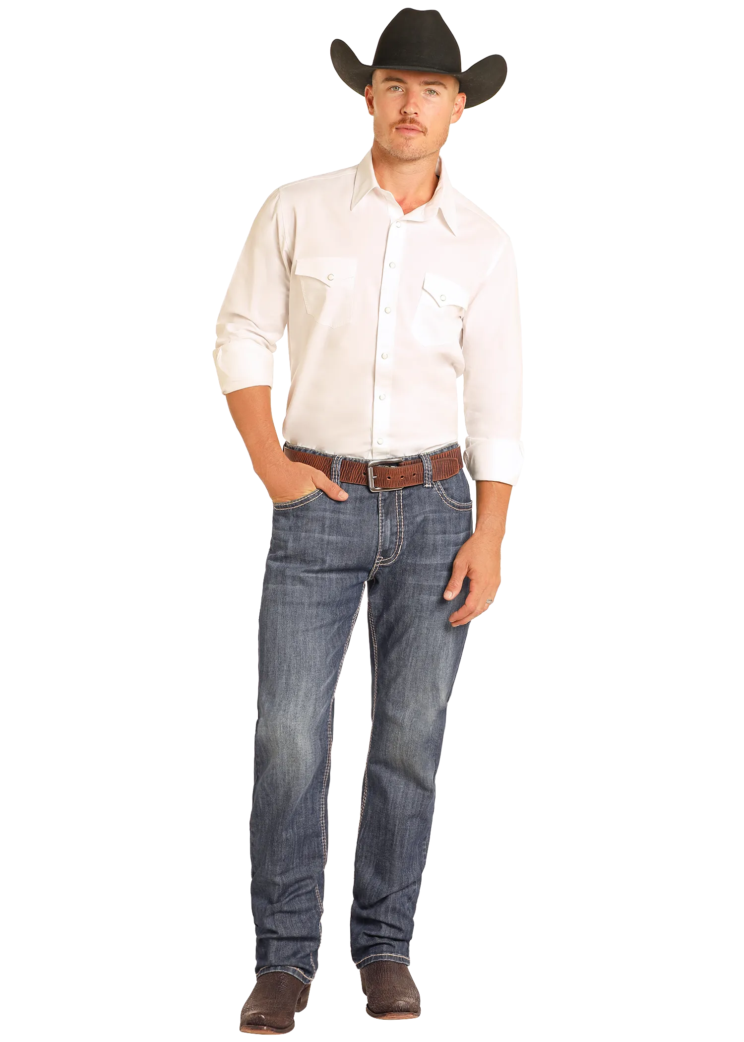 ROCK & ROLL DOUBLE BARREL RELAXED STACKABLE BOOT CUT JEAN