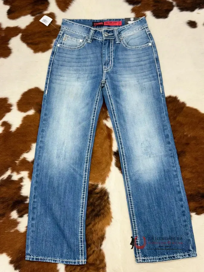 ROCK & ROLL DOUBLE BARREL STRAIGHT LIGHT NAVY RELAXED