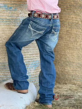 ROCK & ROLL DOUBLE BARREL STRAIGHT LIGHT NAVY RELAXED