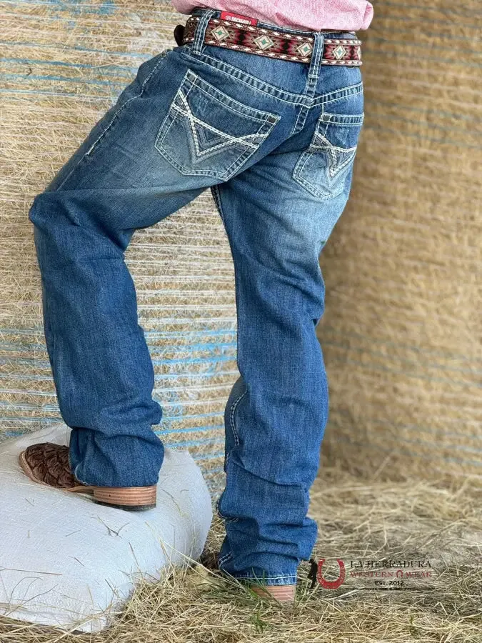 ROCK & ROLL DOUBLE BARREL STRAIGHT LIGHT NAVY RELAXED