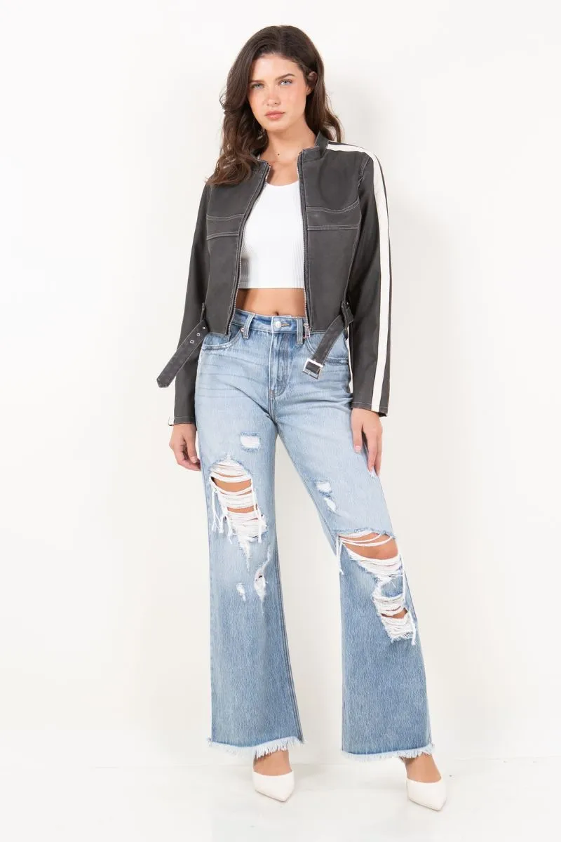Sage High Rise Wide Leg (Hybrid Fabric)
