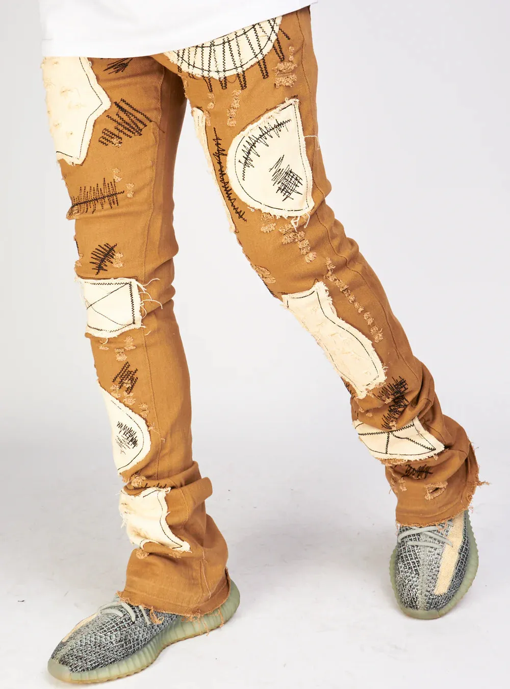Stacked Rip & Repair Patches - Khaki - M5848T
