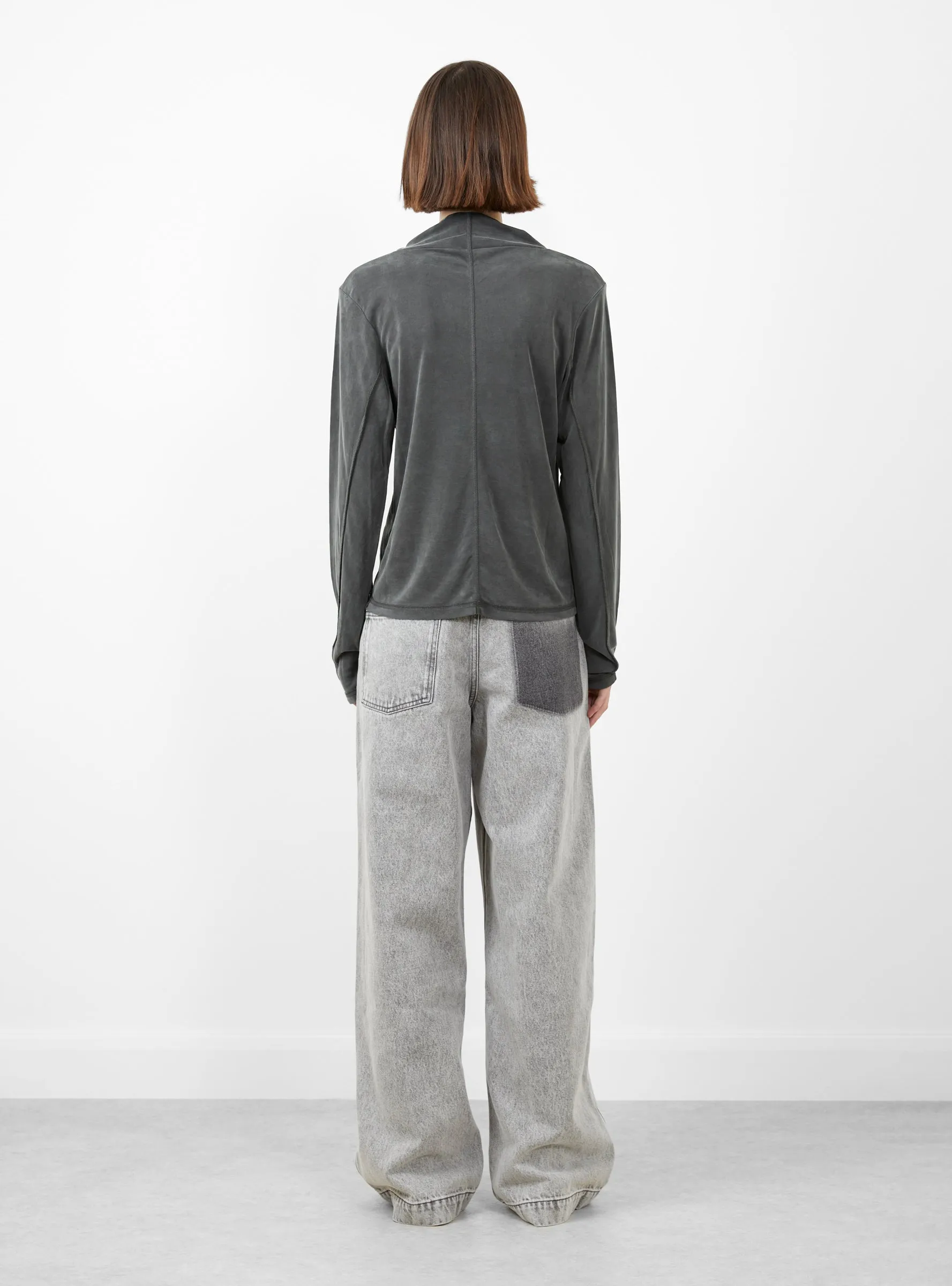 Straight Cut Jeans Light Grey