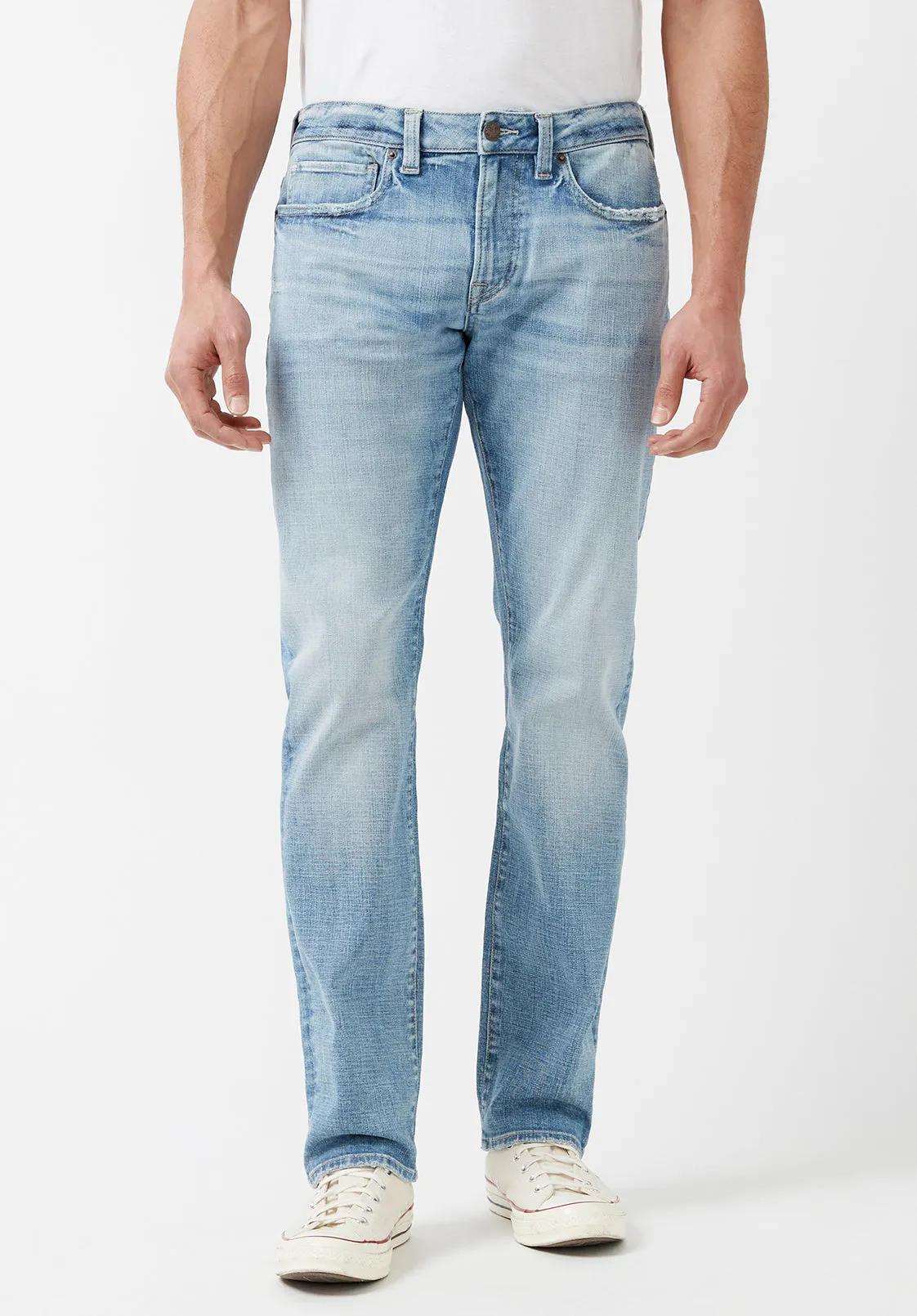 Straight Six Men's Jeans in Sanded Light Blue - BM22862