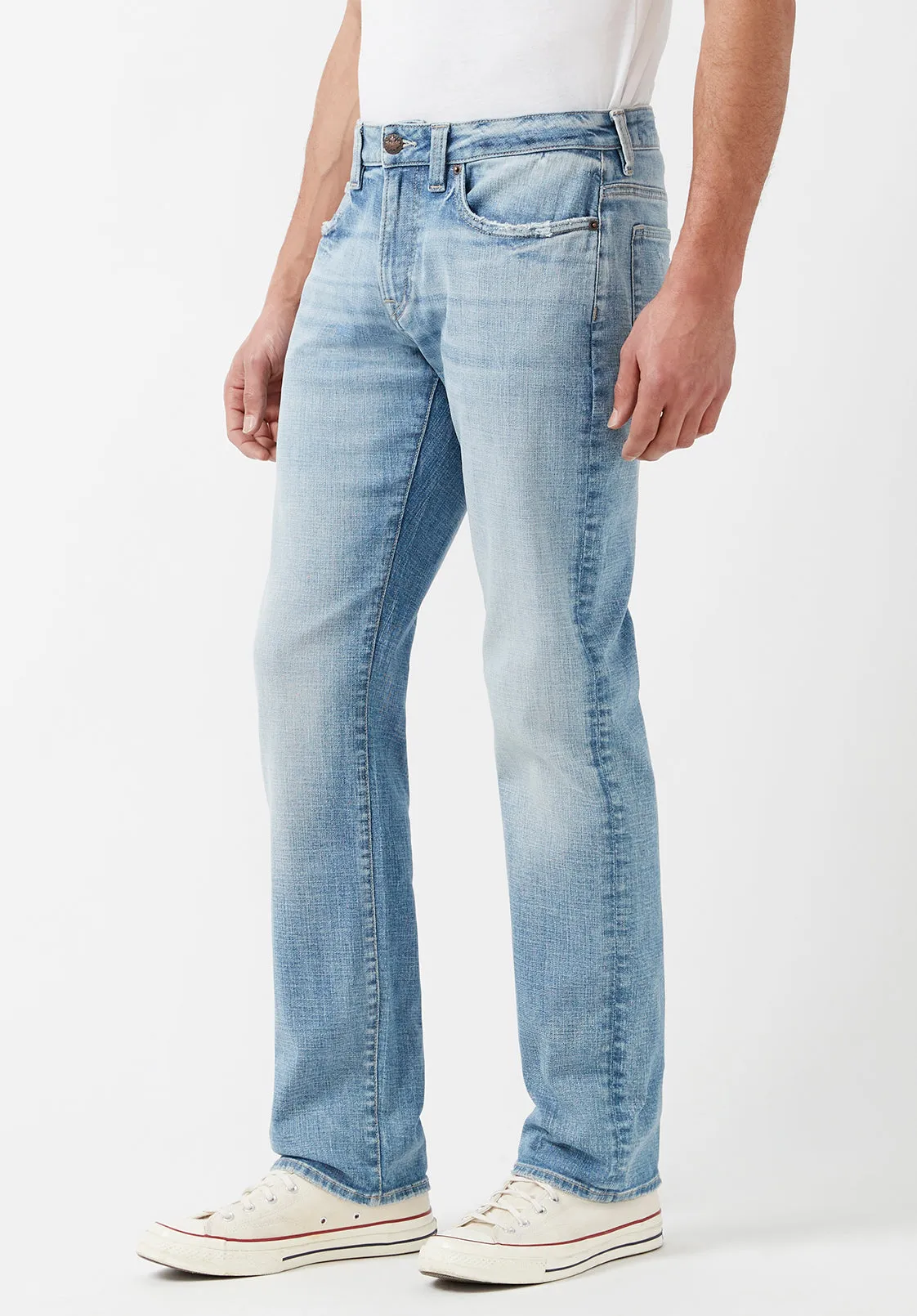 Straight Six Men's Jeans in Sanded Light Blue - BM22862