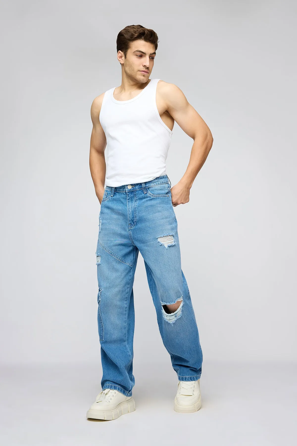 Streetwise Torn Men's Straight Fit Jeans