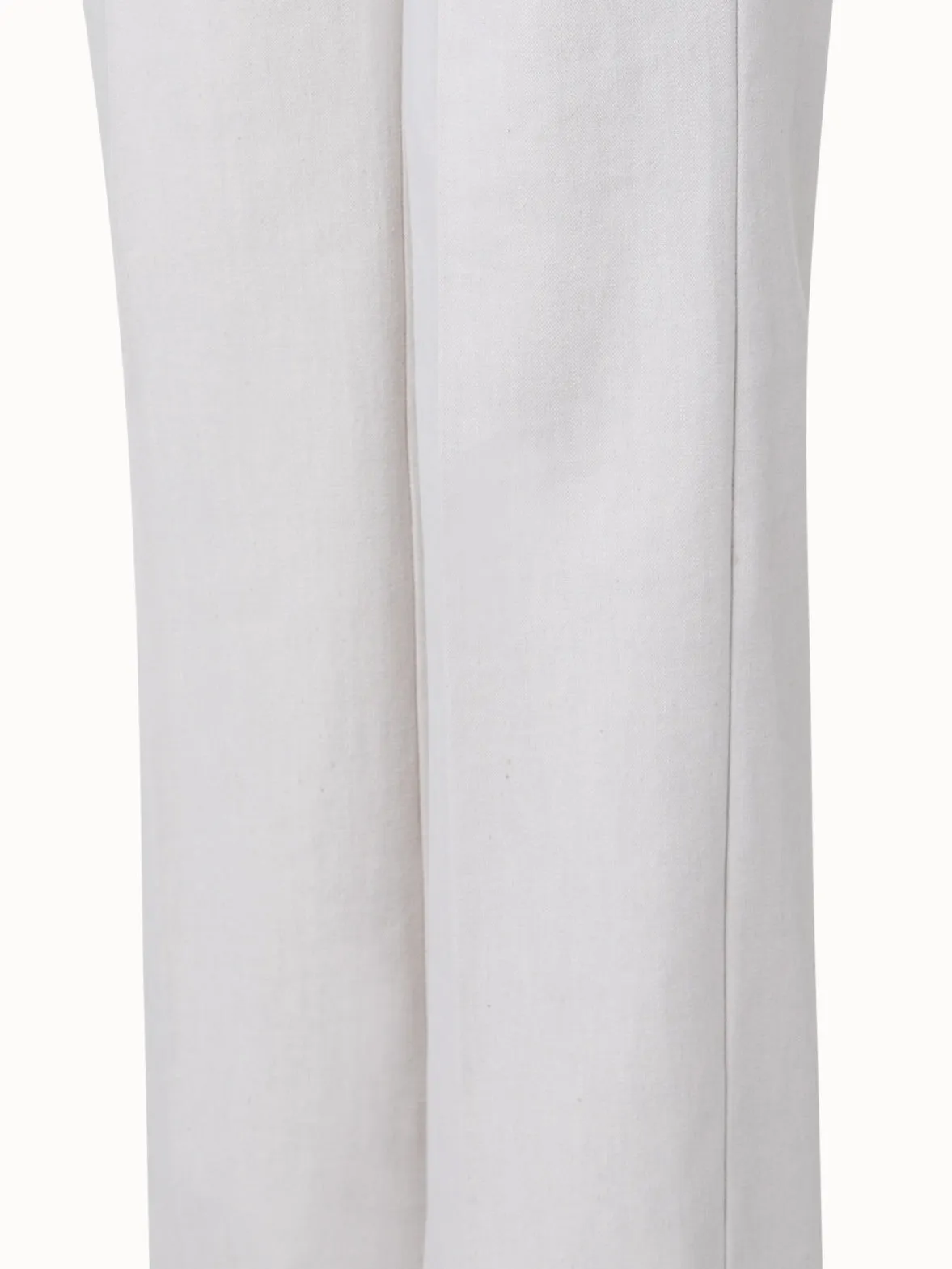 Stretch Denim Straight Leg Pants
