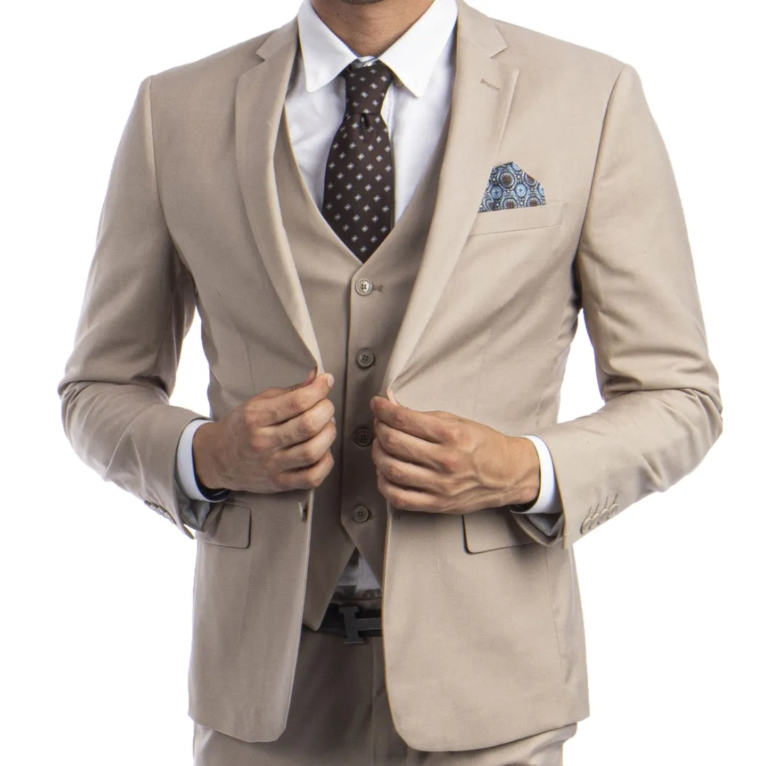 Tan Suit with Vest